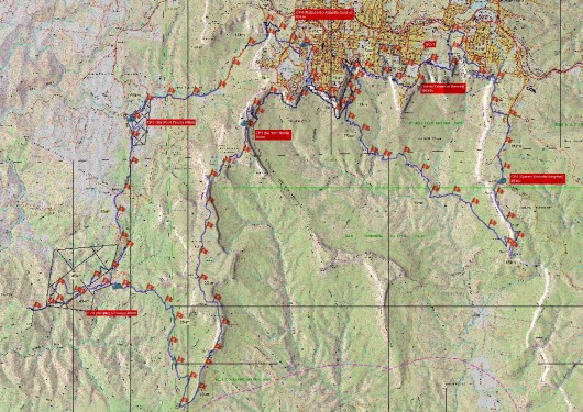 NorthFace100 map through wilderness